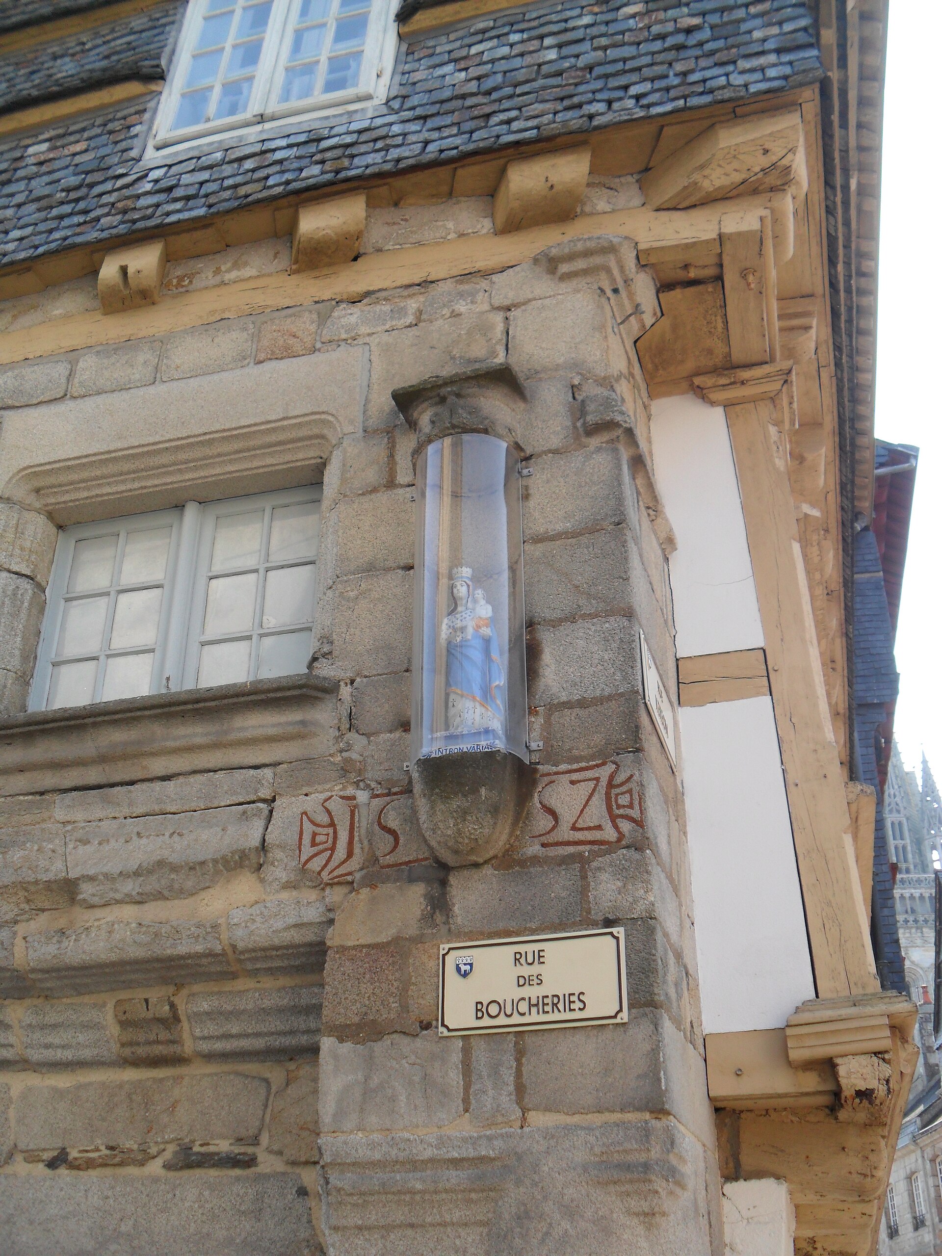 Maison à pans de bois de la vieille ville de Quimper